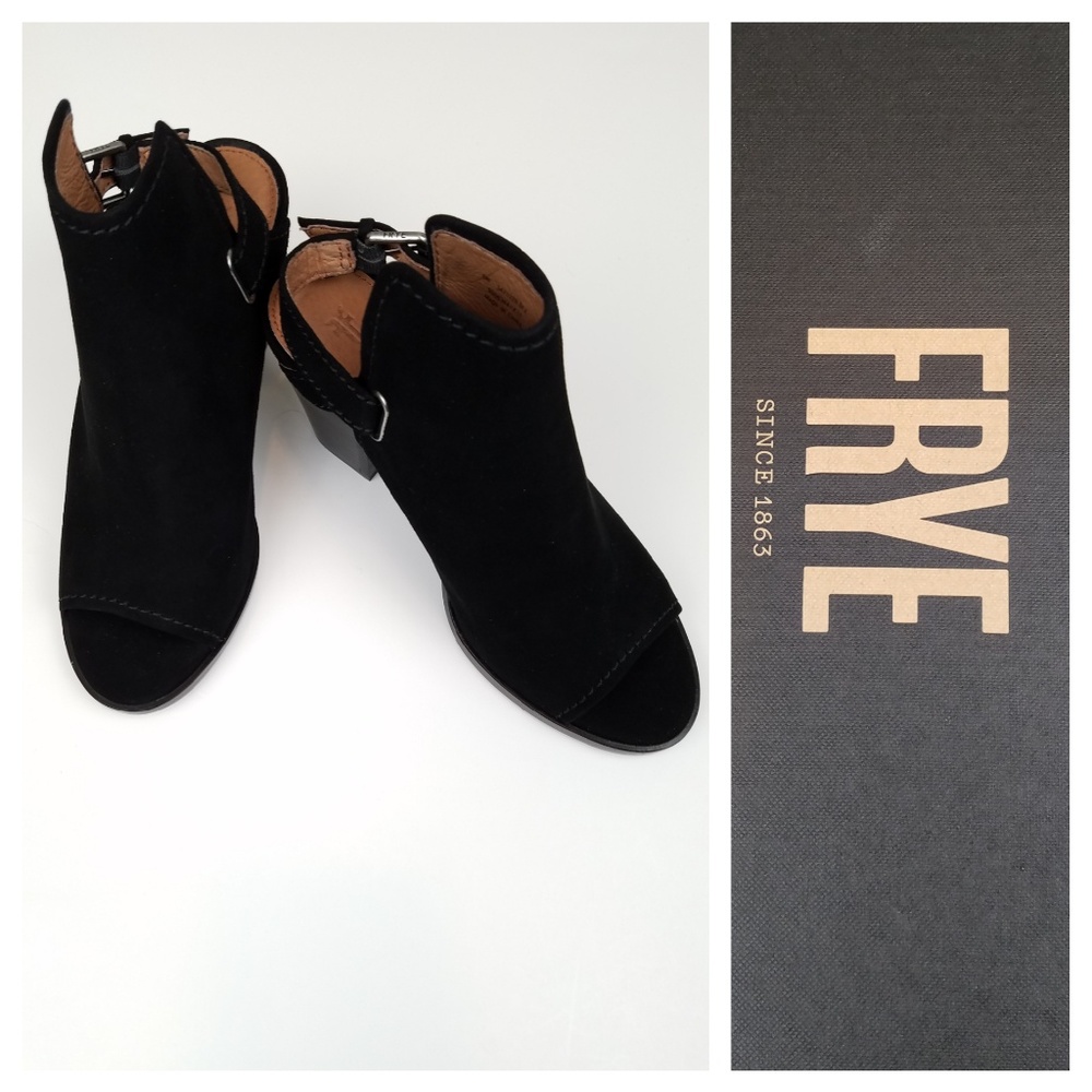 ENDING @ NOON EST New Frye Black Sling Boot - Picture 1 of 3